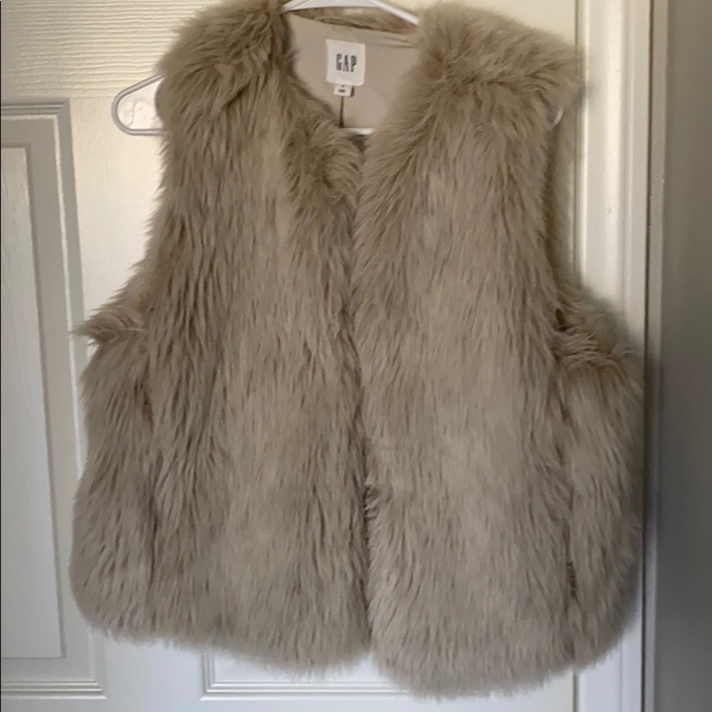 Faux fur vest